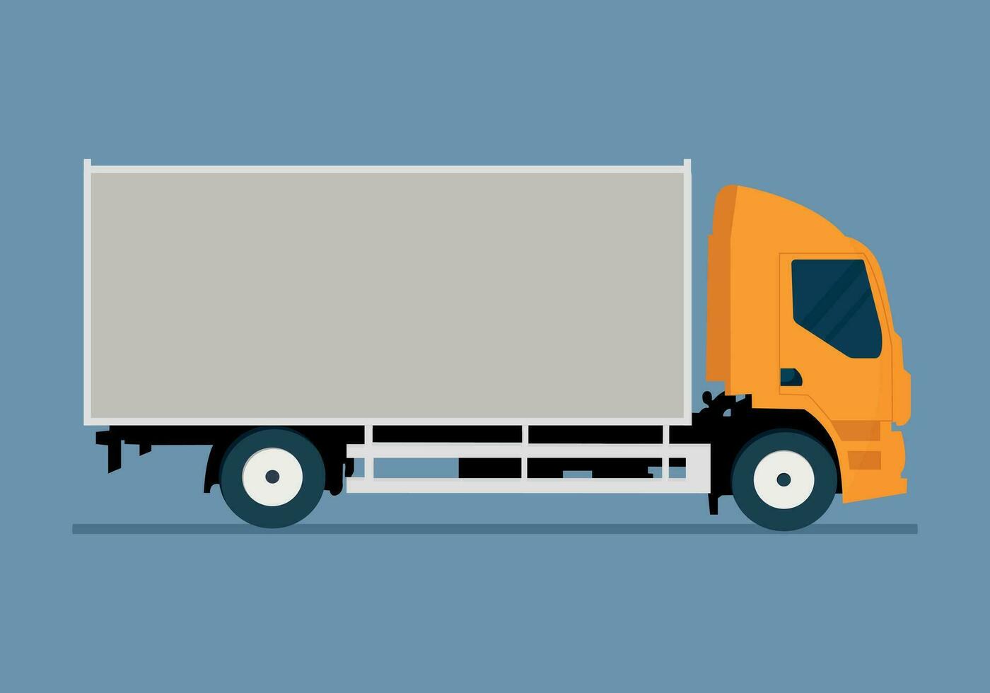 truck on the background. delivery van illustration vector