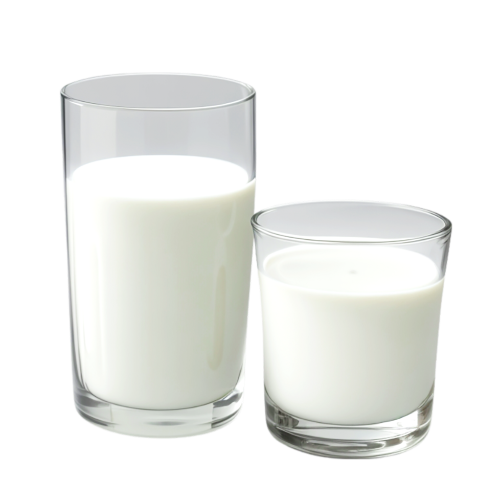 Milk on Glass. AI Generative png