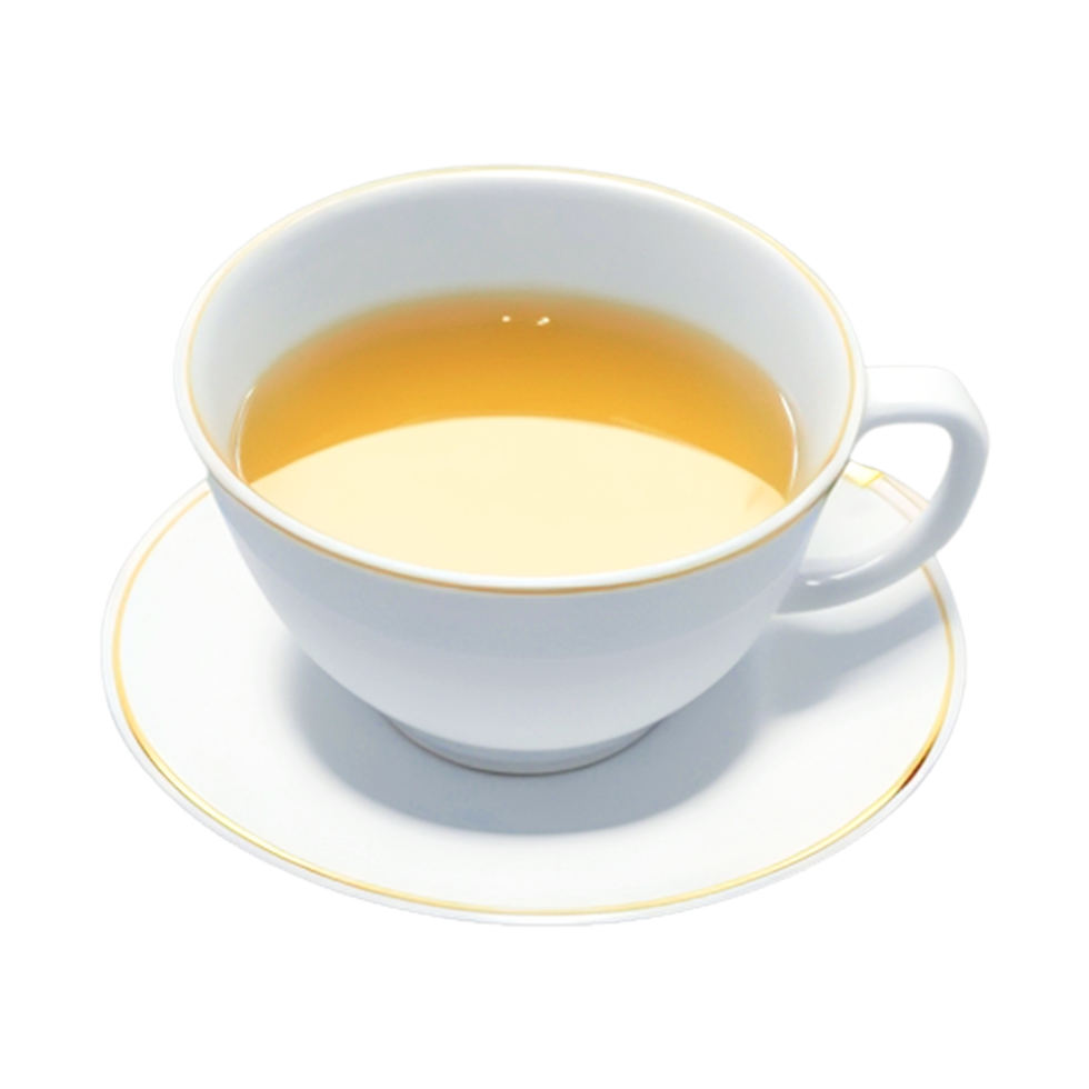 White Cup of Tea Isolated on Transparent Background. AI-Generative png
