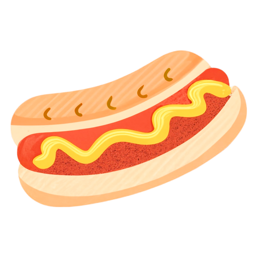 fast food hot dog. AI Generative png