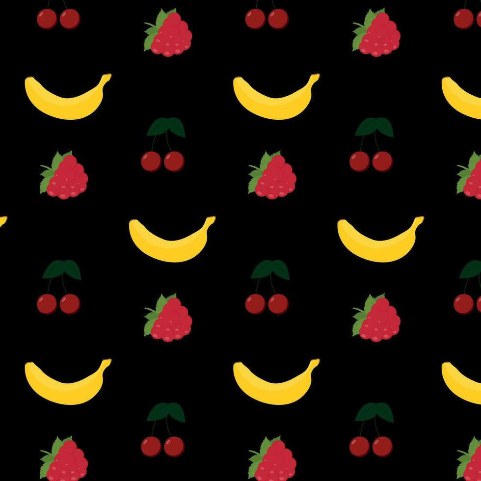 seamless pattern with fruits. summer pattern. flower wallpaper vector