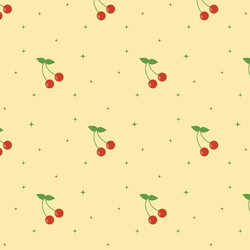 seamless pattern with fruits. summer pattern. flower wallpaper vector