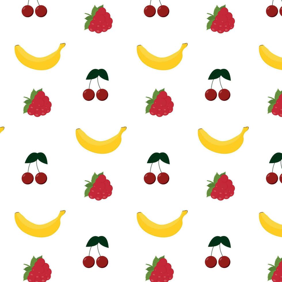 seamless pattern with fruits. summer pattern. flower wallpaper vector