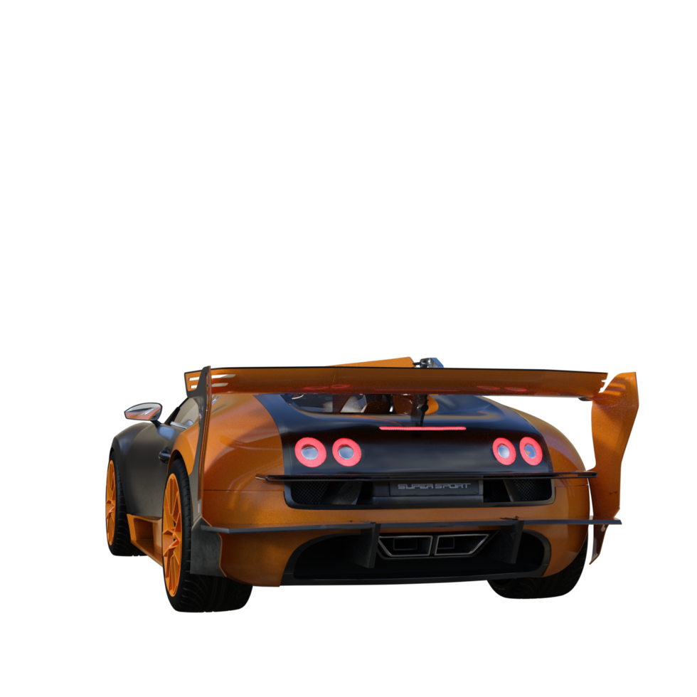 Super car isolated 3d png