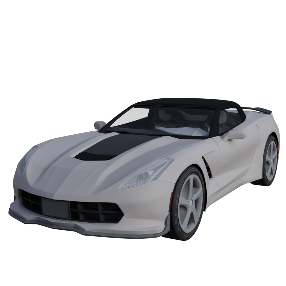 Super car isolated 3d png