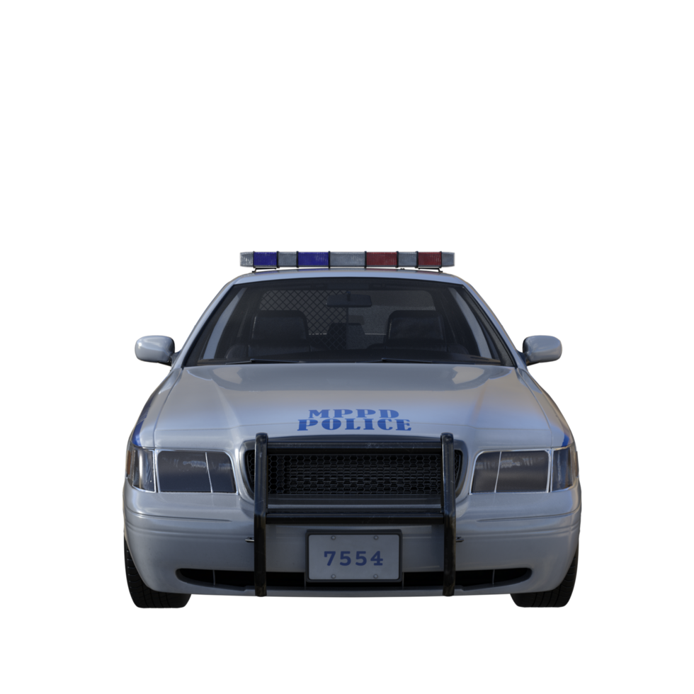 Police isolated 3d png