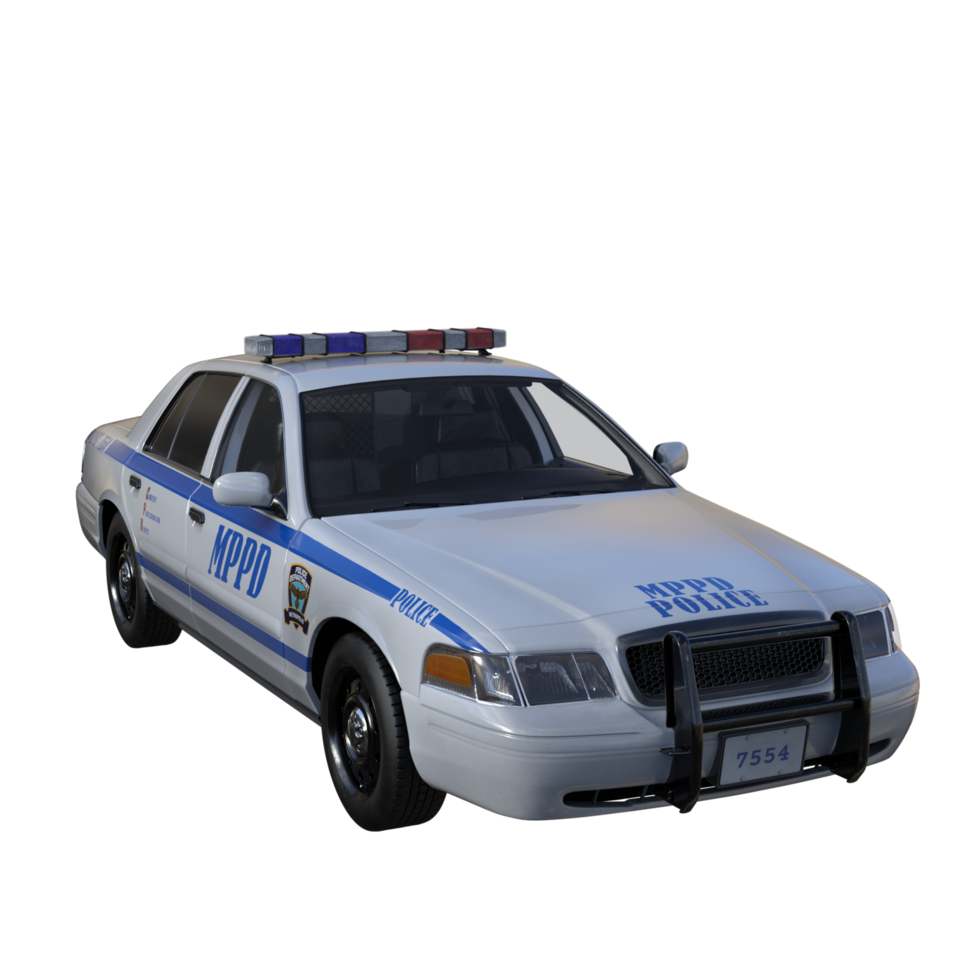 police isolé 3d png