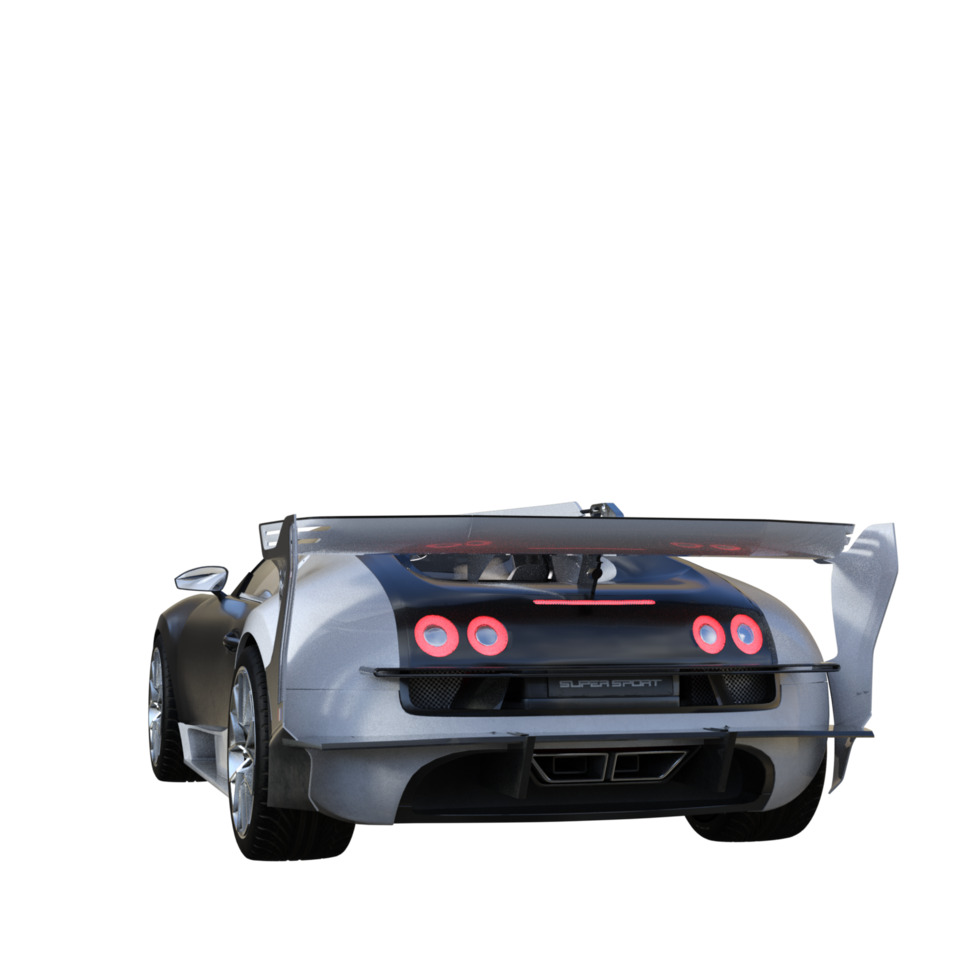 Super car isolated 3d png