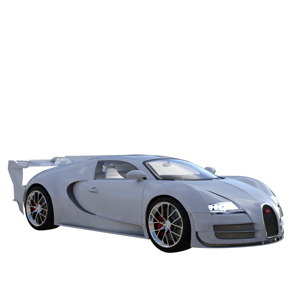 Super car isolated 3d png