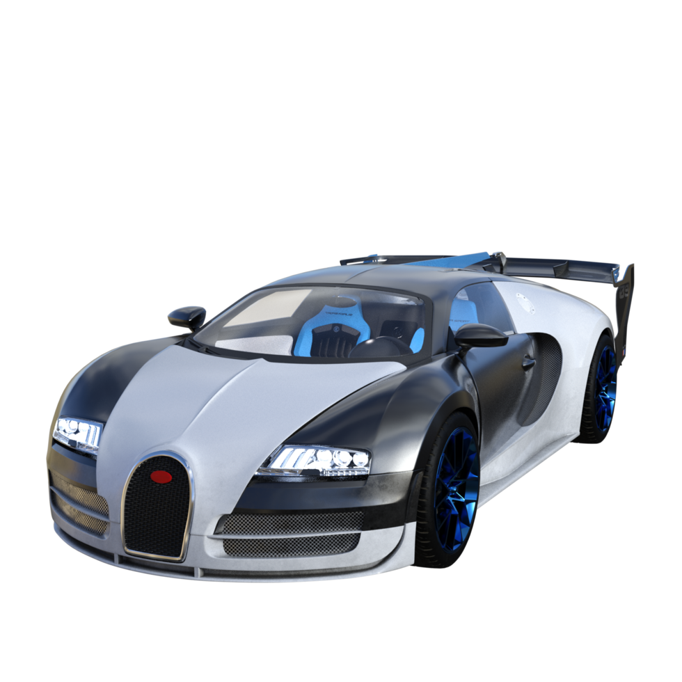 Super car isolated 3d png