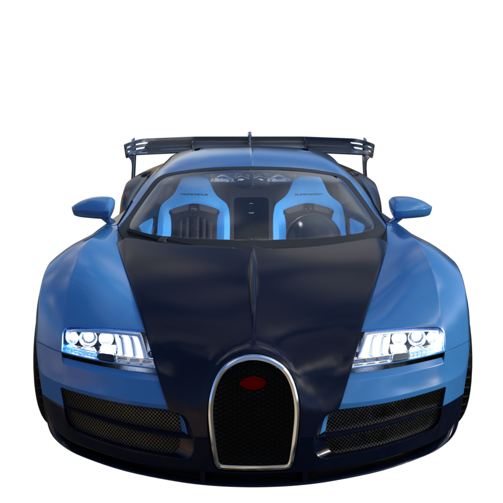 Super car isolated 3d png