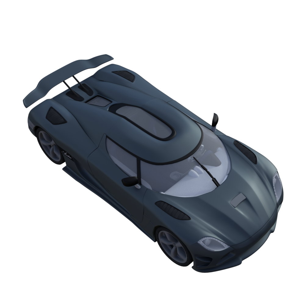 esporte carro isolado 3d png