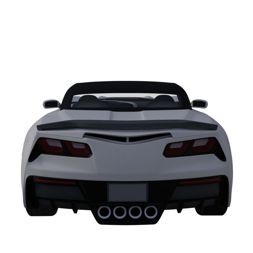 Super car isolated 3d png
