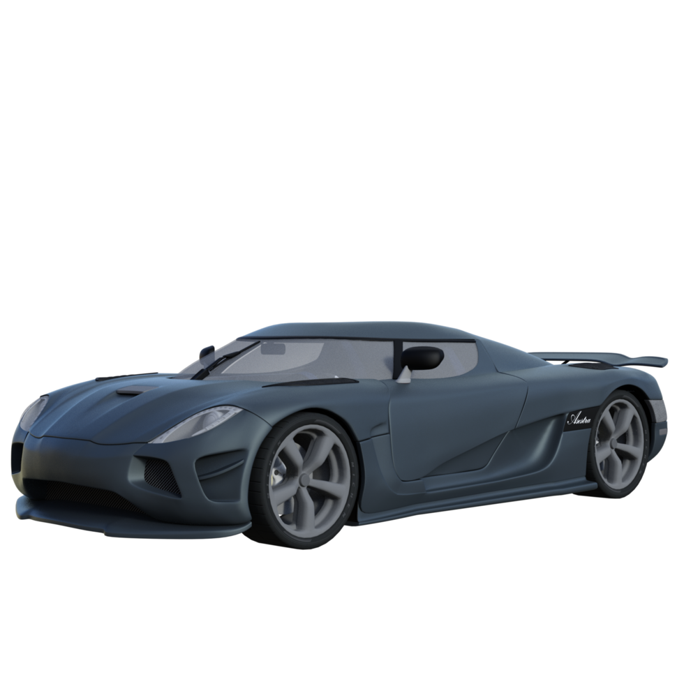 Sport car isolated 3d png