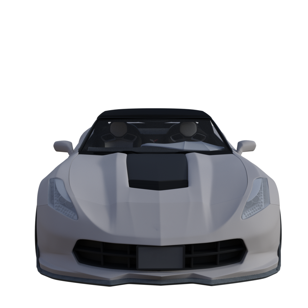 Super car isolated 3d png