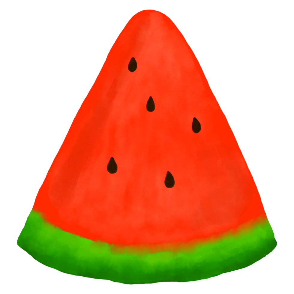 Watermelon slices on transparent background png