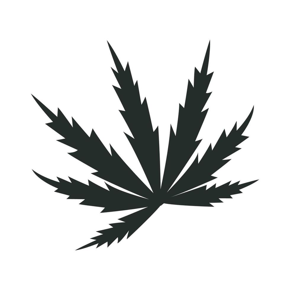 marijuana hoja icono gráfico vector diseño ilustración