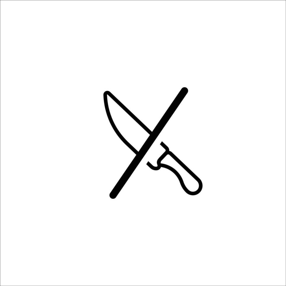 cuchillo icono vector