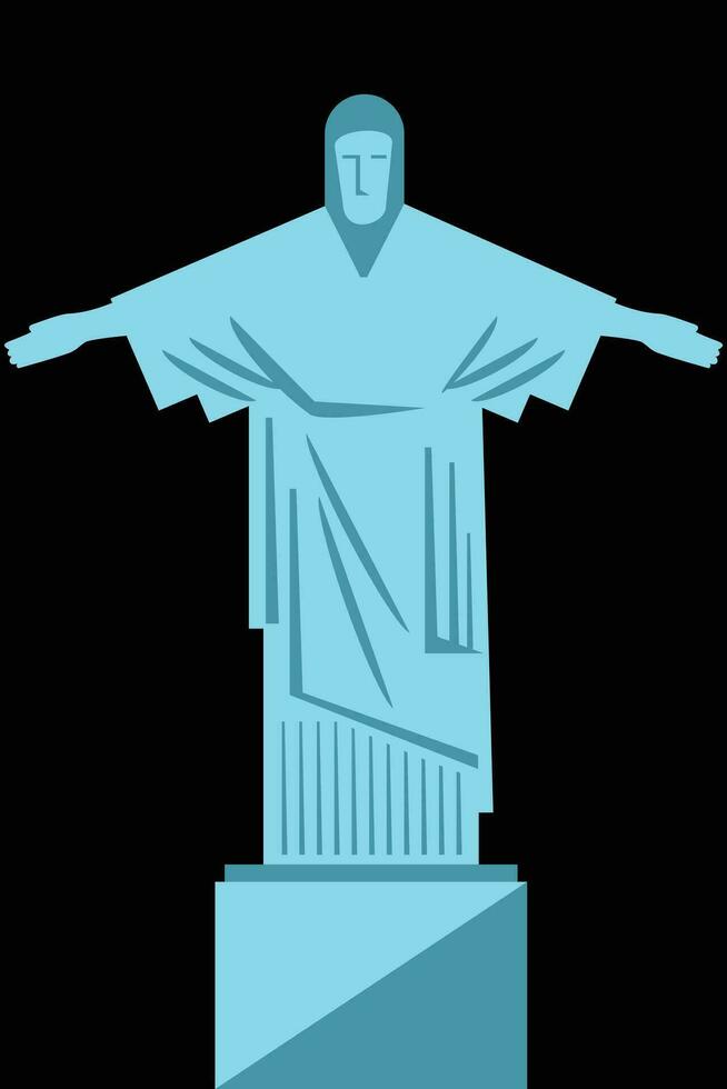 Christ the Redeemer illustration vector