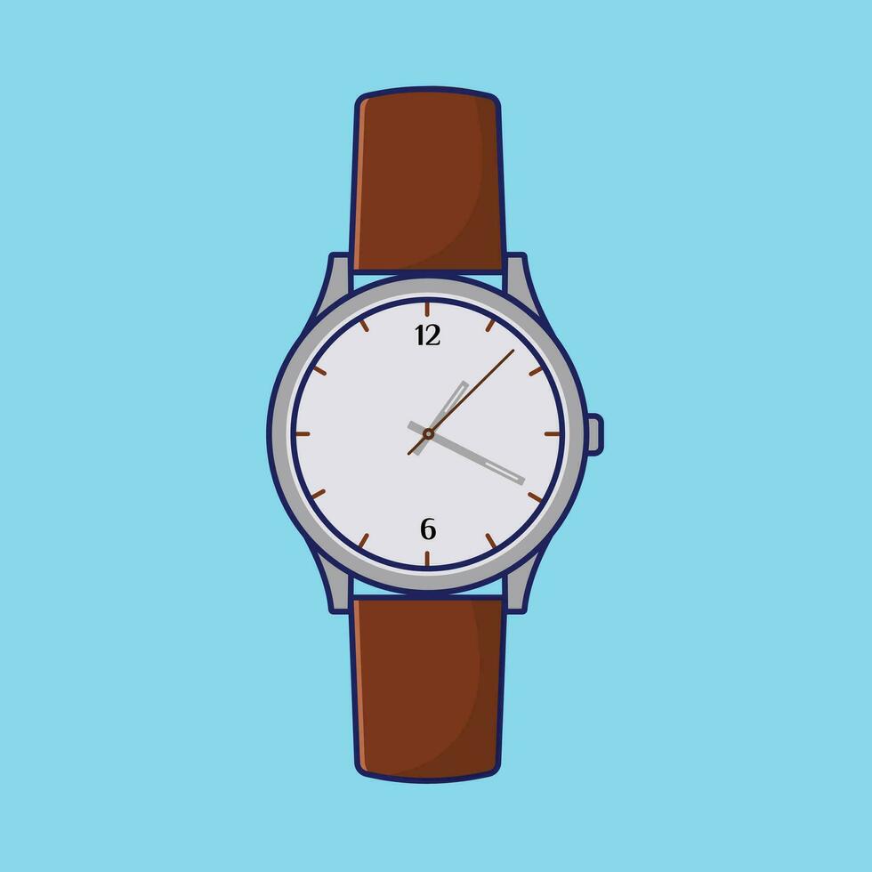 Wristwatch vector illustration