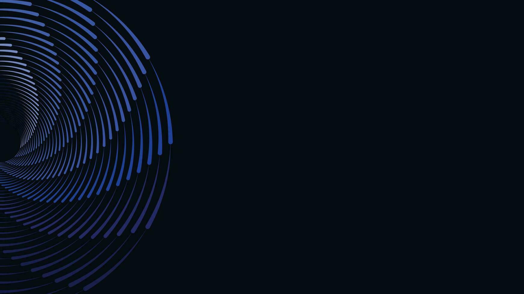 Abstract spiral dark blue background vector