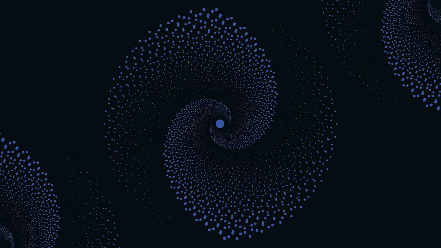 Abstract spiral dark blue background vector