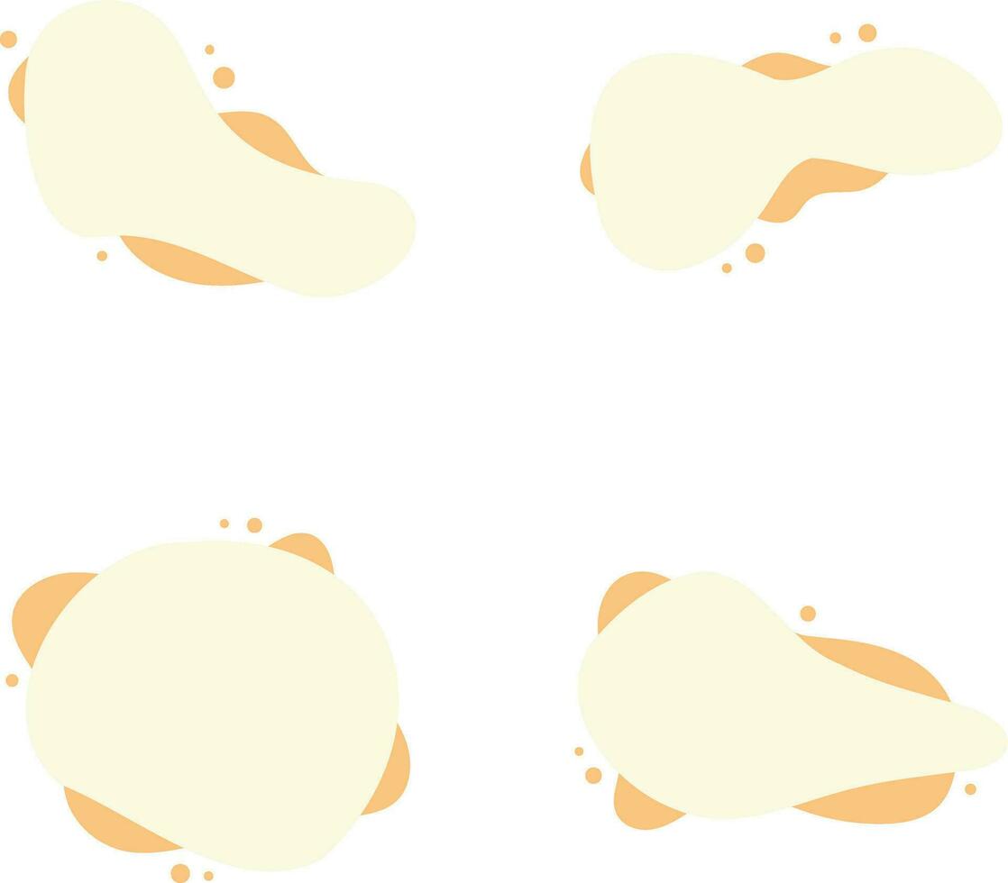 Blob Text Box With Irregular Dynamic Design. Vector Illustration.