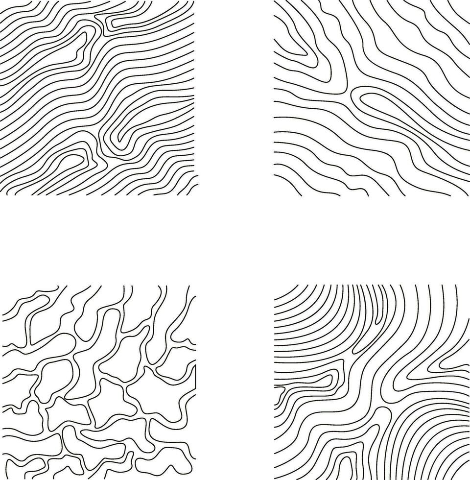 topografía modelo cuadrado en irregular línea. vector ilustración colocar.