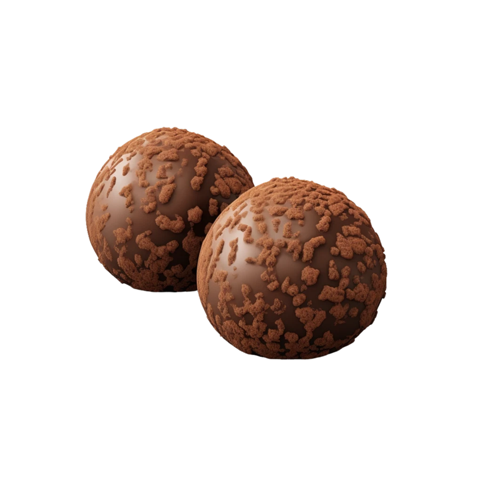 chocolate pelota aislado en un transparente antecedentes ai generativo png