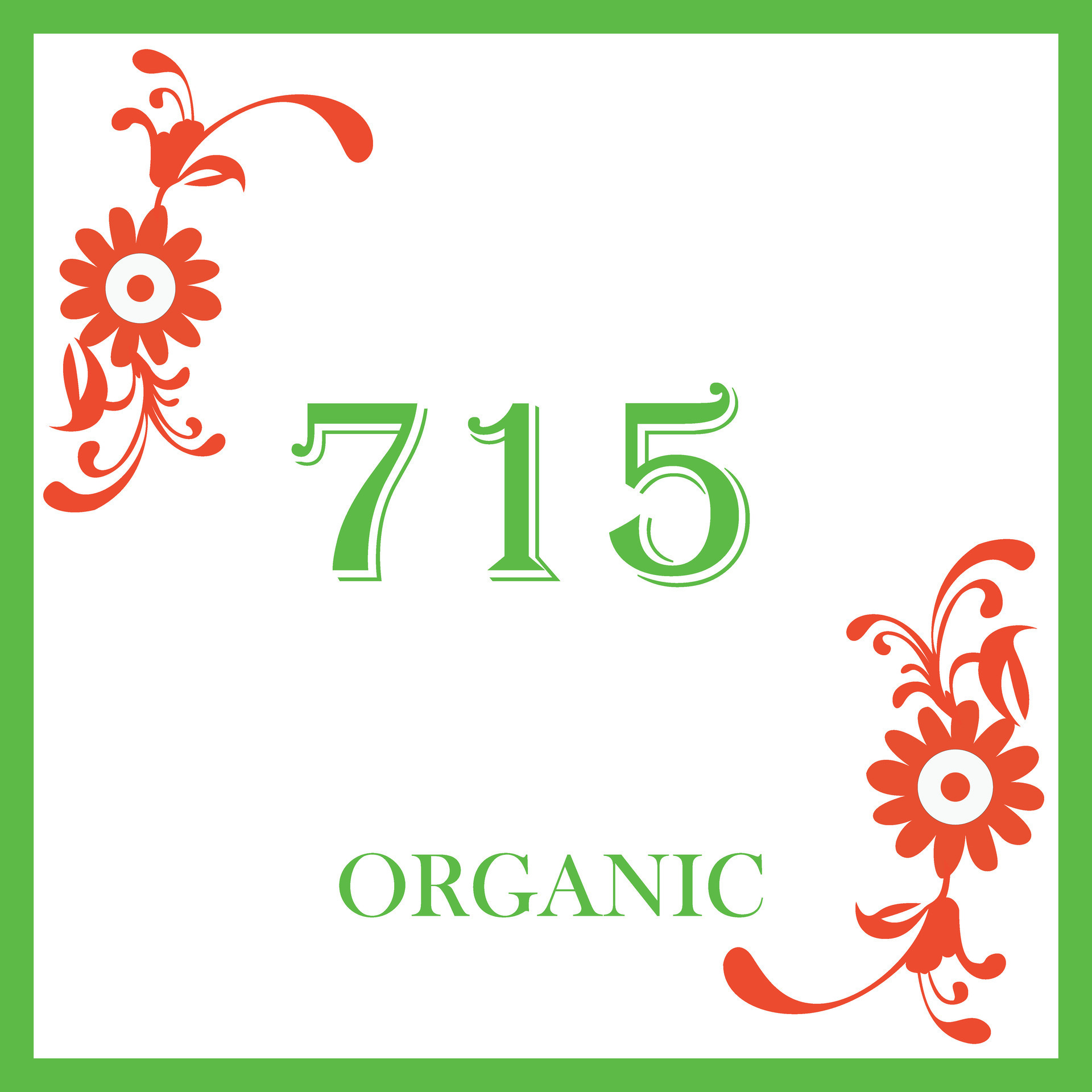 Leaf Organic Design With Number 715 32499678 Vector Art at Vecteezy