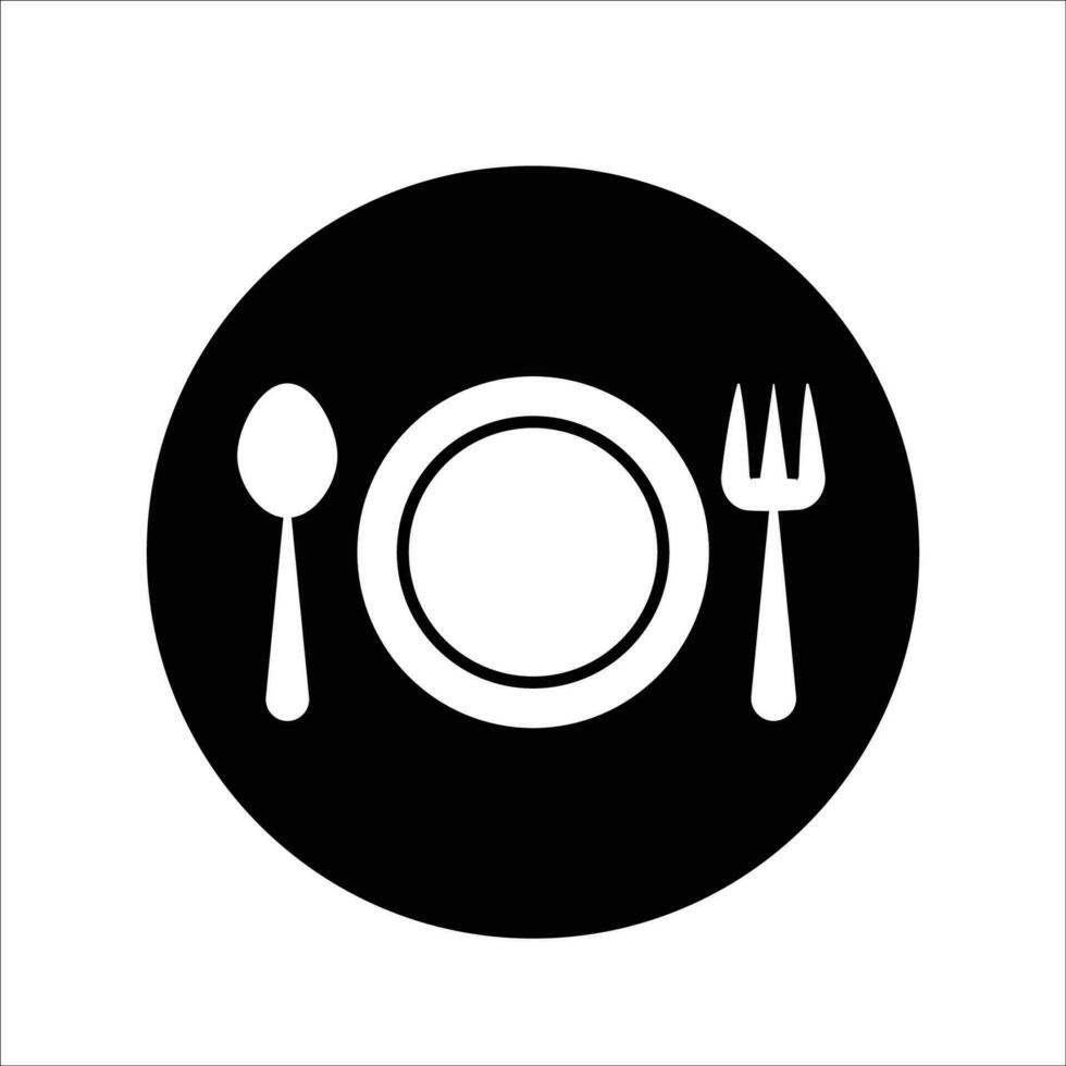 restaurante icono vector