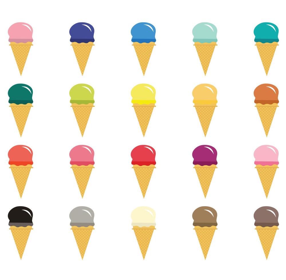 Ice Cream Crone Ice Cream Clipart vector