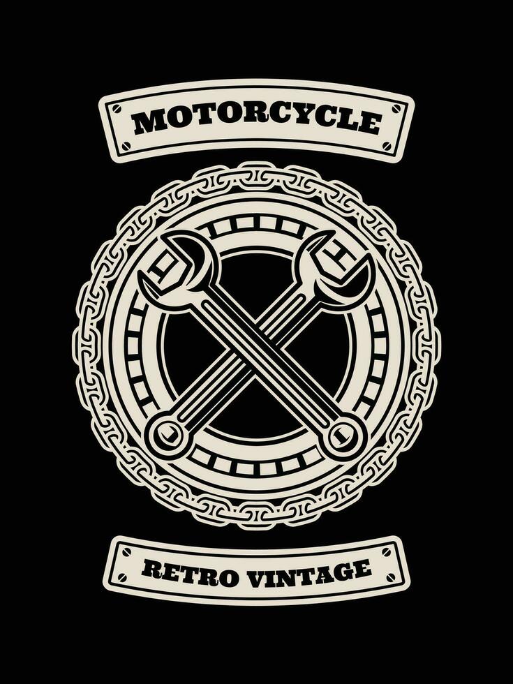 motocicleta camiseta diseño, motocicleta Clásico gráficos vector