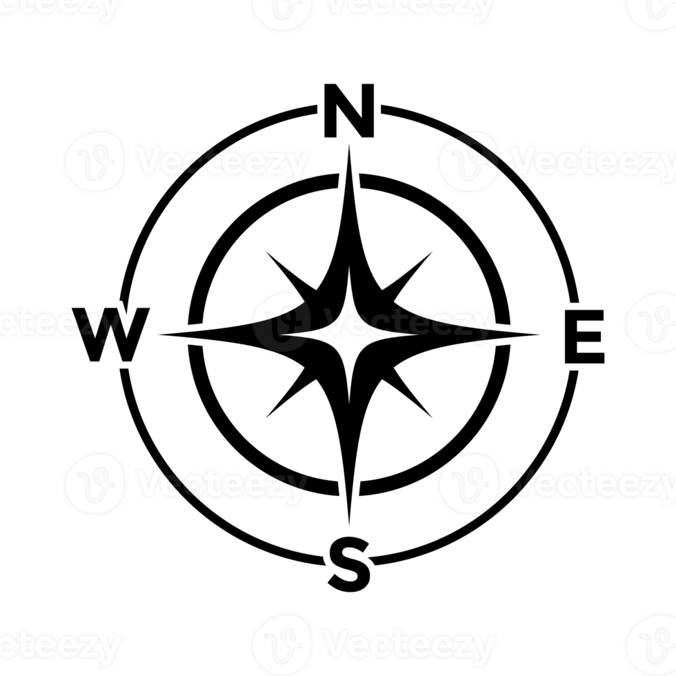 Arrow Compass Icon, Geographical Icon, Direction Design Elements