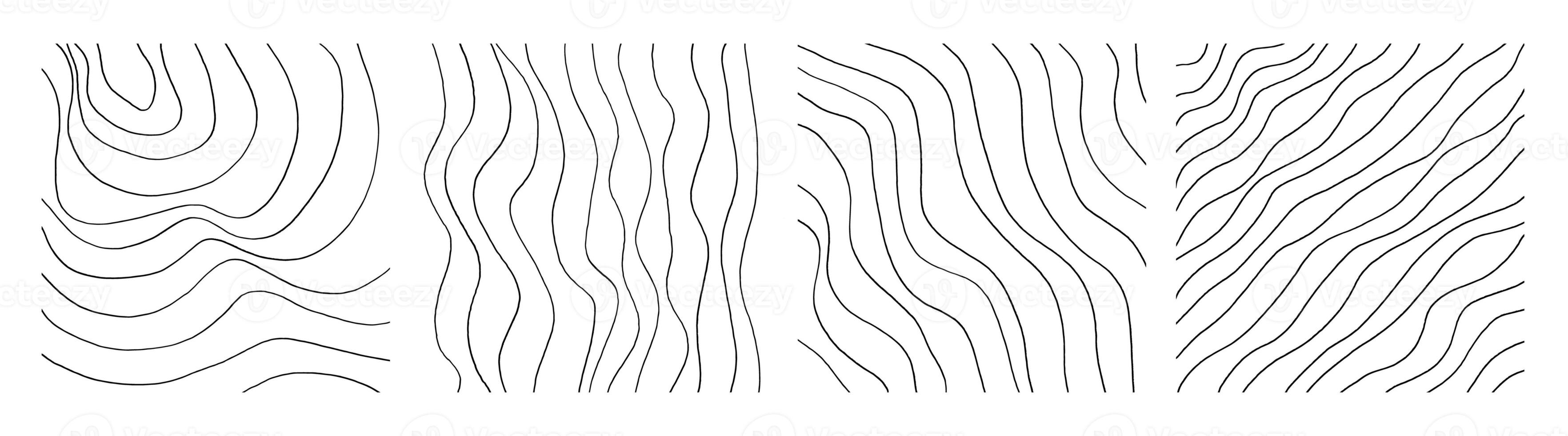 Handwritten Lines and strokes in different styles. Perfect for lettering and texture. Vector illustration photo