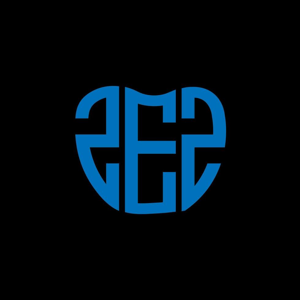 ZEZ letter logo creative design. ZEZ unique design. vector