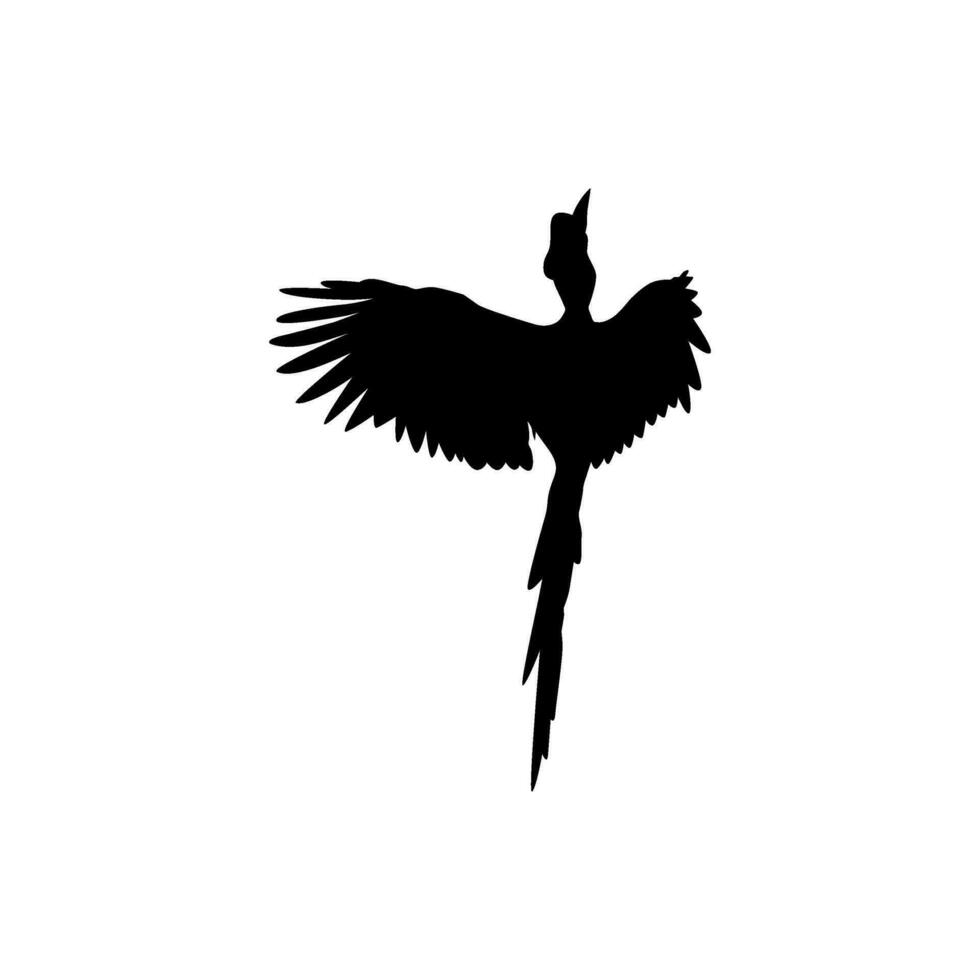 volador genial cuerno pájaro silueta. lata utilizar para Arte ilustración, logo gramo, sitio web, pictograma o gráfico diseño elemento. vector ilustración