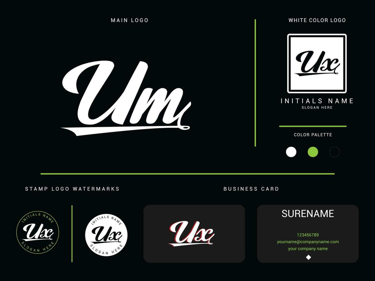 resumen lujo um logo vector, inicial um vestir Moda negocio logo vector