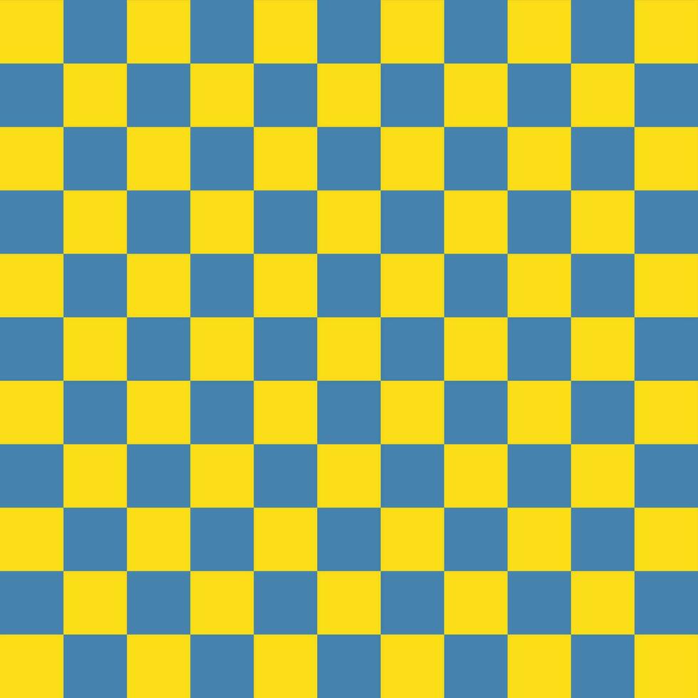 Checkered seamless blue and yellow pattern background use for background design, print, social networks, packaging, textile, web, cover, banner and etc. vector