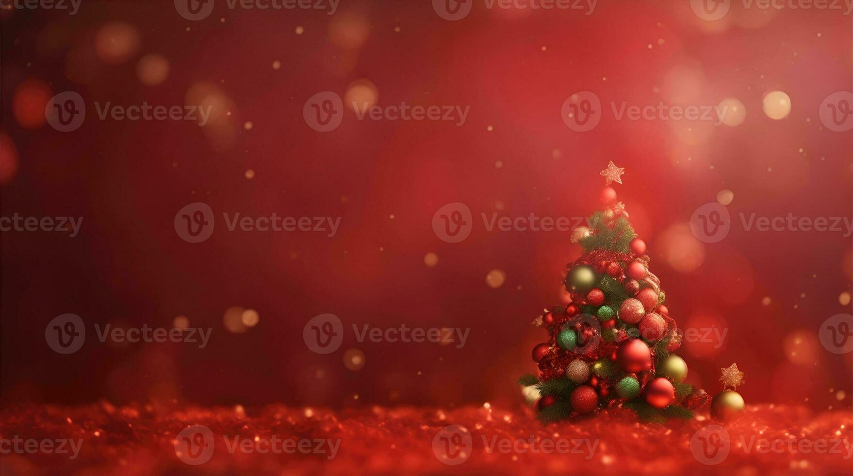 ai generative, A vibrant cozy christmas decoration background wallpaper, christmas night celebration photo