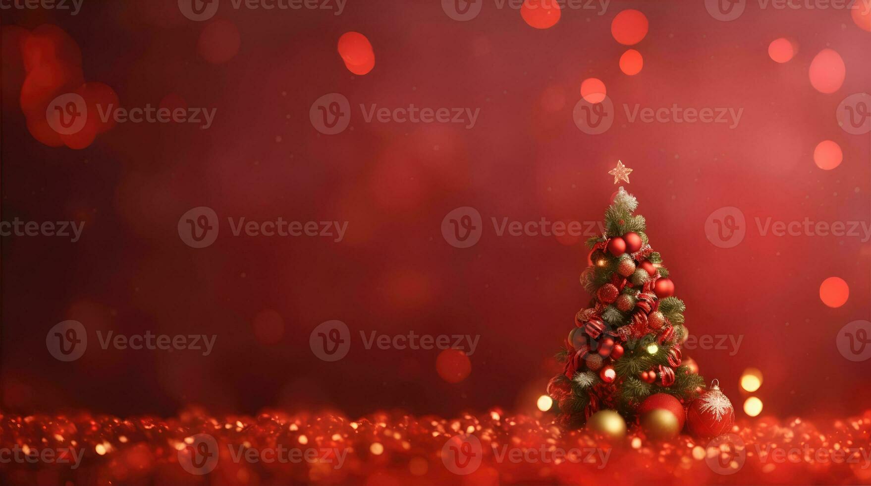 ai generative, A vibrant cozy christmas decoration background wallpaper, christmas night celebration photo