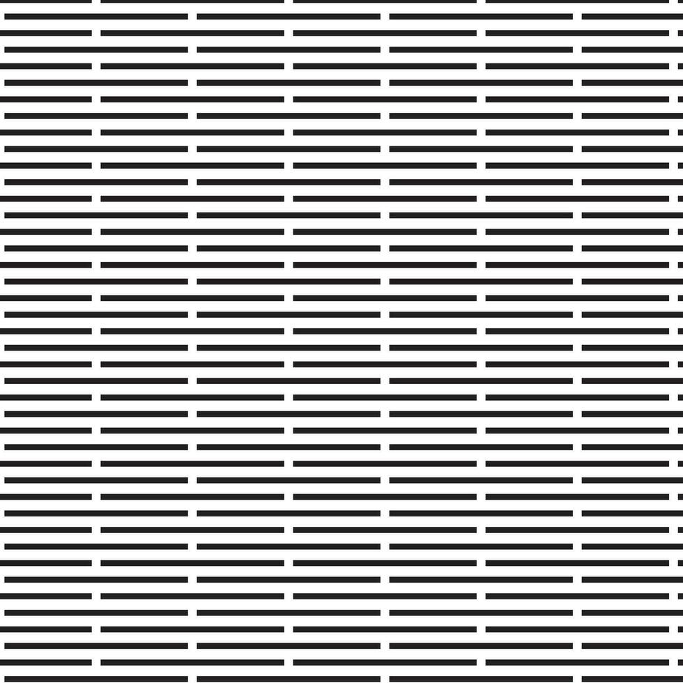 modern simple abstract seamlees black color half line horizontal line pattern on white color background vector