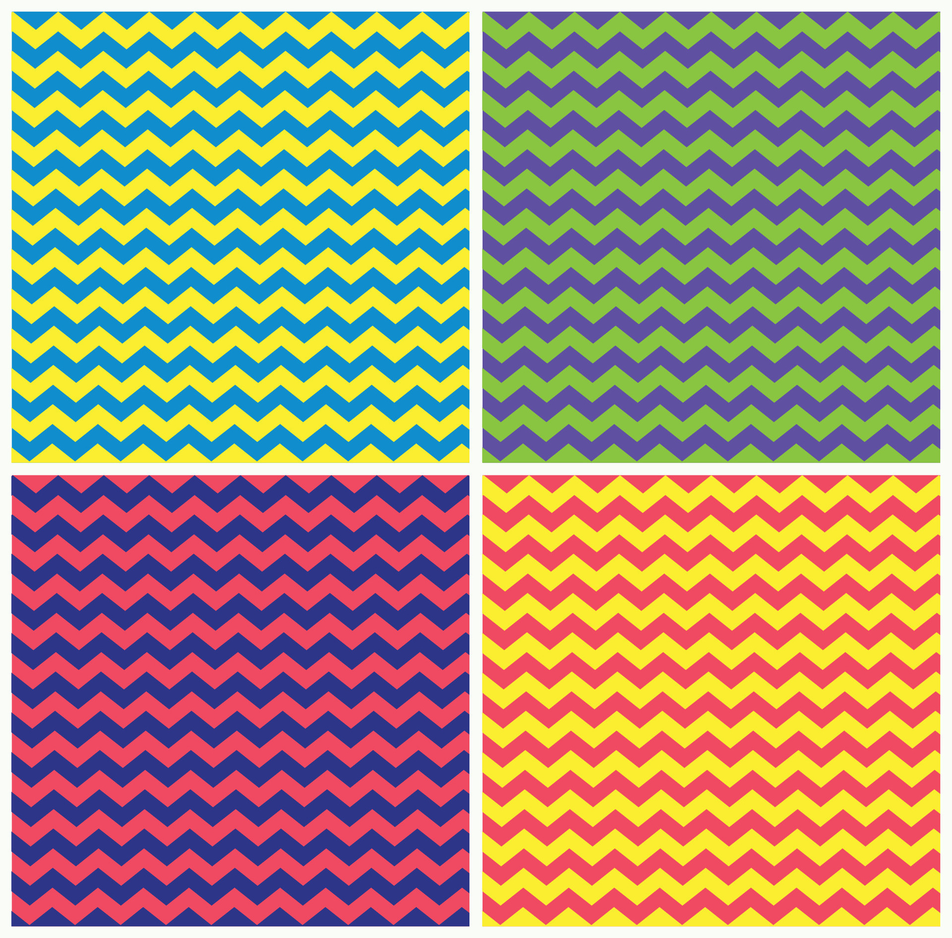 Set of Duotone Zigzag Patterns for Background 32501028 Vector Art at