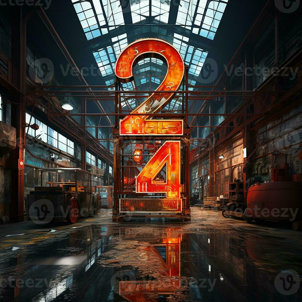 2024 Happy new year background image AI Generative photo