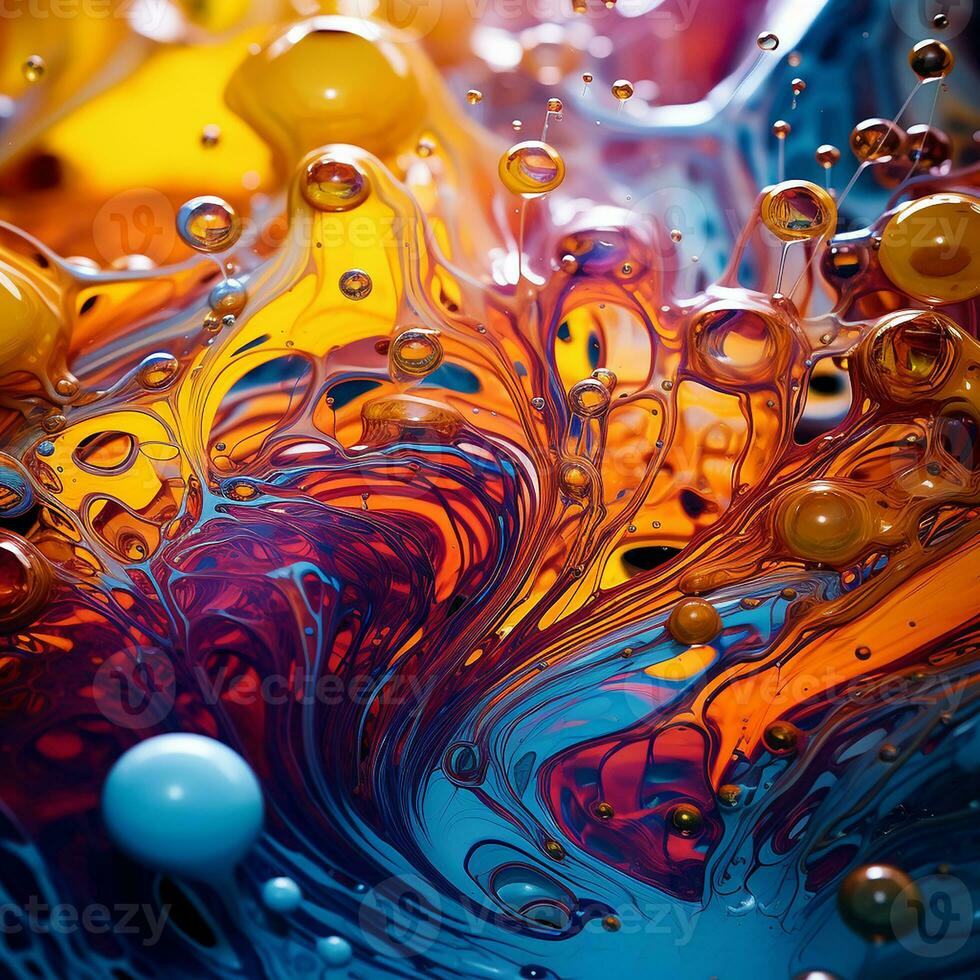 Liquid background image AI Generative photo