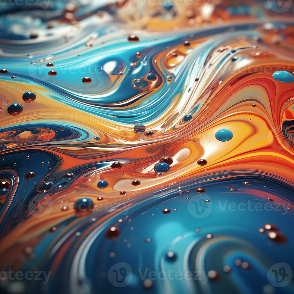 Liquid background image AI Generative photo