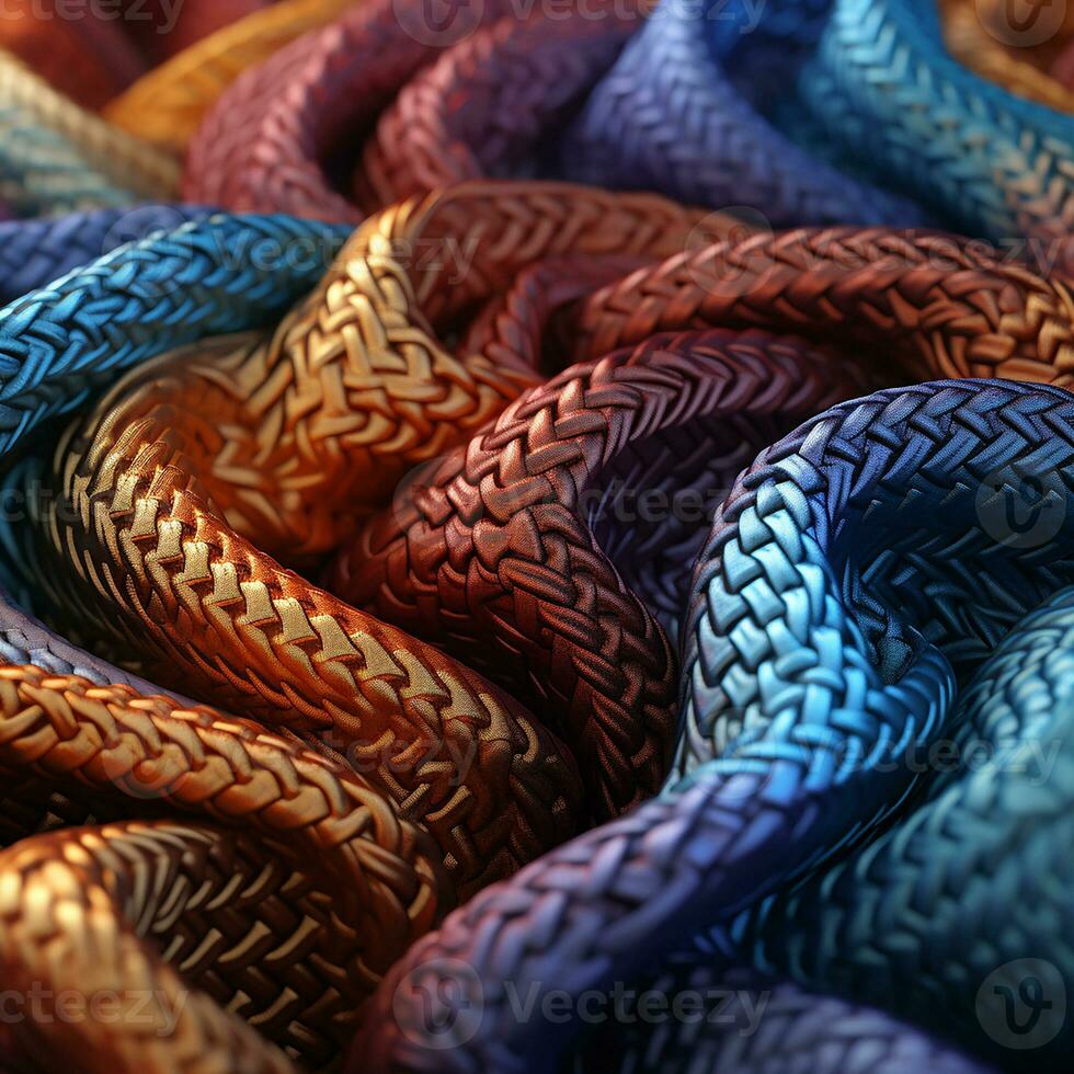Knit Reverie Interwoven Stories in Fabric AI Generative photo