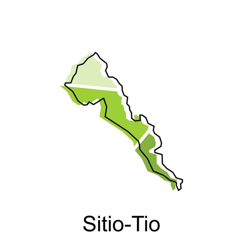 Map City of Sitio TIo Vector Design. Abstract, designs concept, logo design template