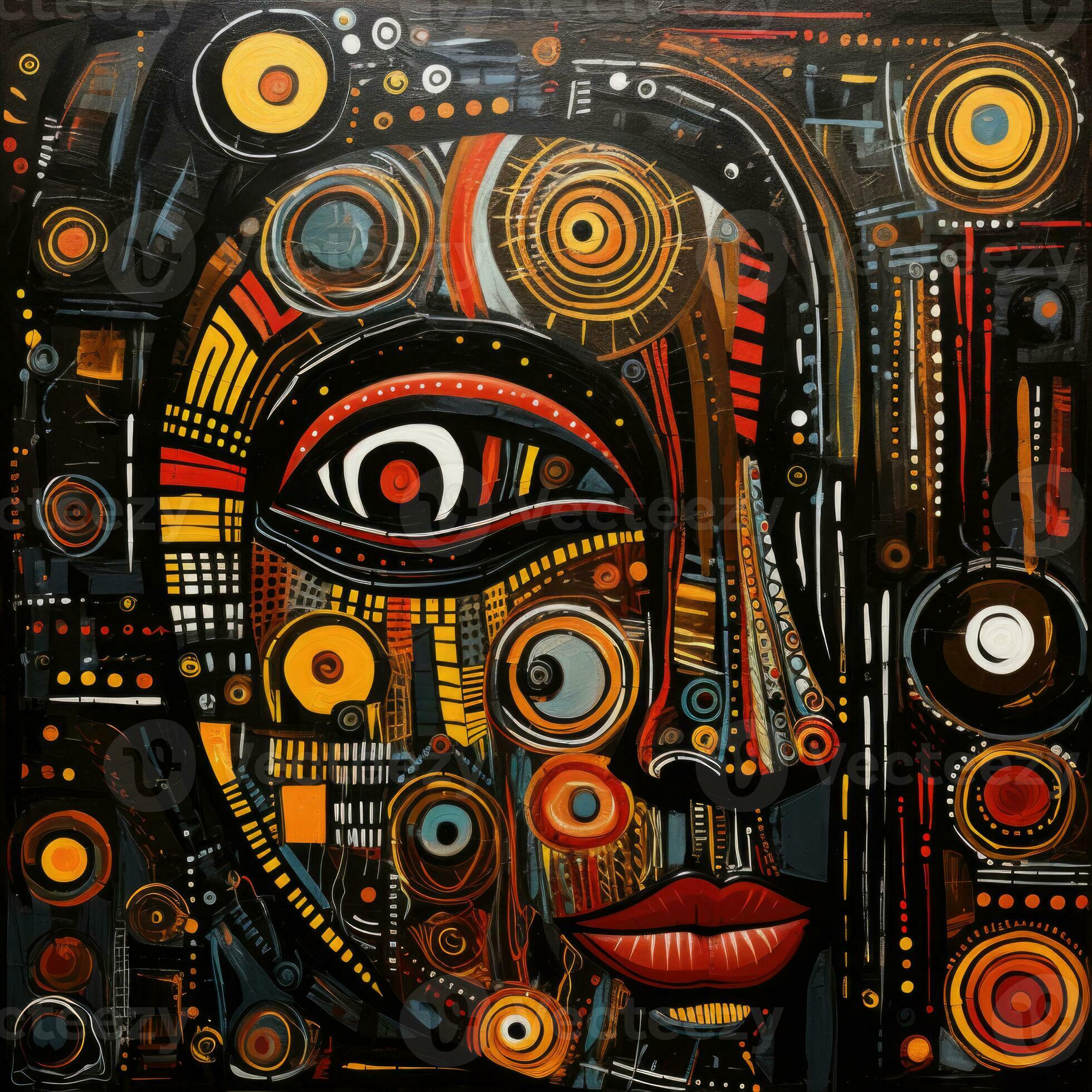 Ethnic ornament. Traditional African background. Generative AI 32501579