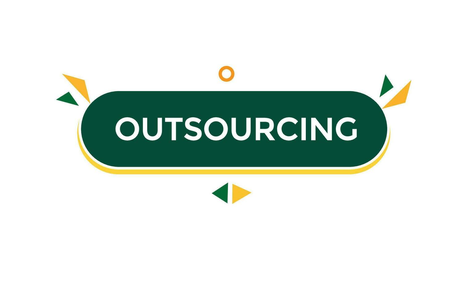 new outsourcing, website, click button, level, sign, speech, bubble  banner, vector